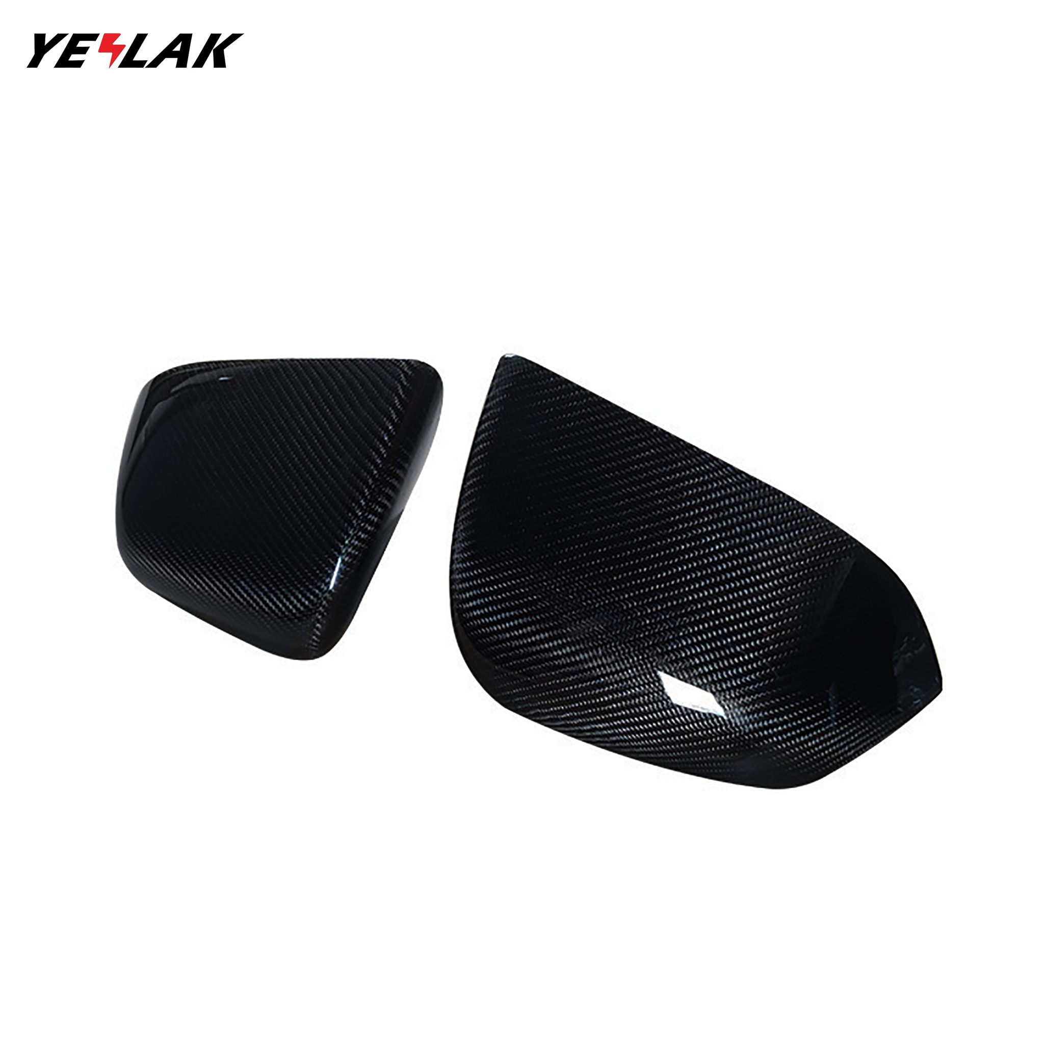 Premium Real Carbon Fiber Mirror Covers for Tesla Model Y 2020-2024 | OEM Fit & High Gloss Finish | Upgrade Exterior Style & Protection for Daily Driving & Car Shows