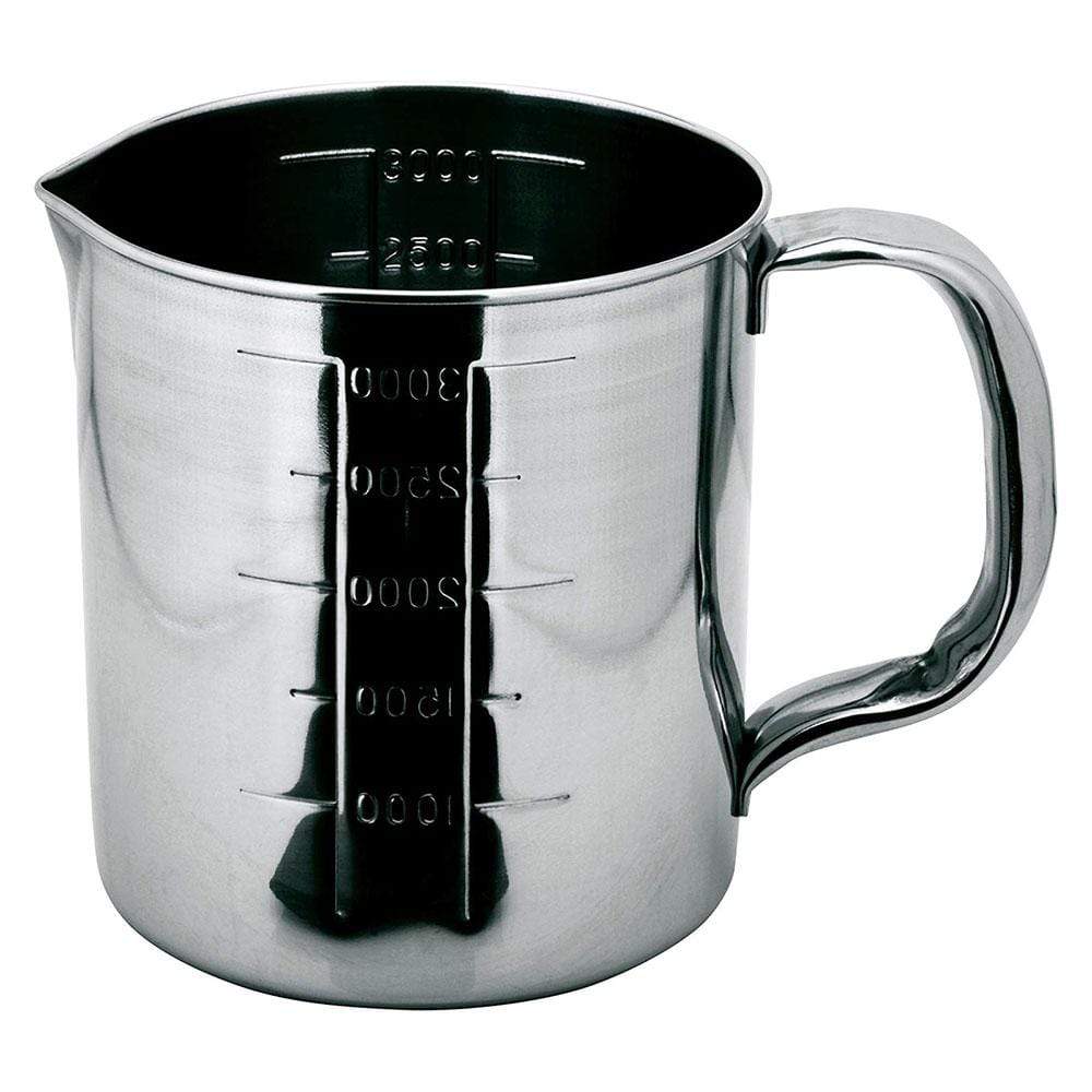 Ichibishi Mitsuwa Stainless Steel Measuring Cup with Spout - 4-Piece Set for Baking, Cooking & Liquid Measurement in Kitchen