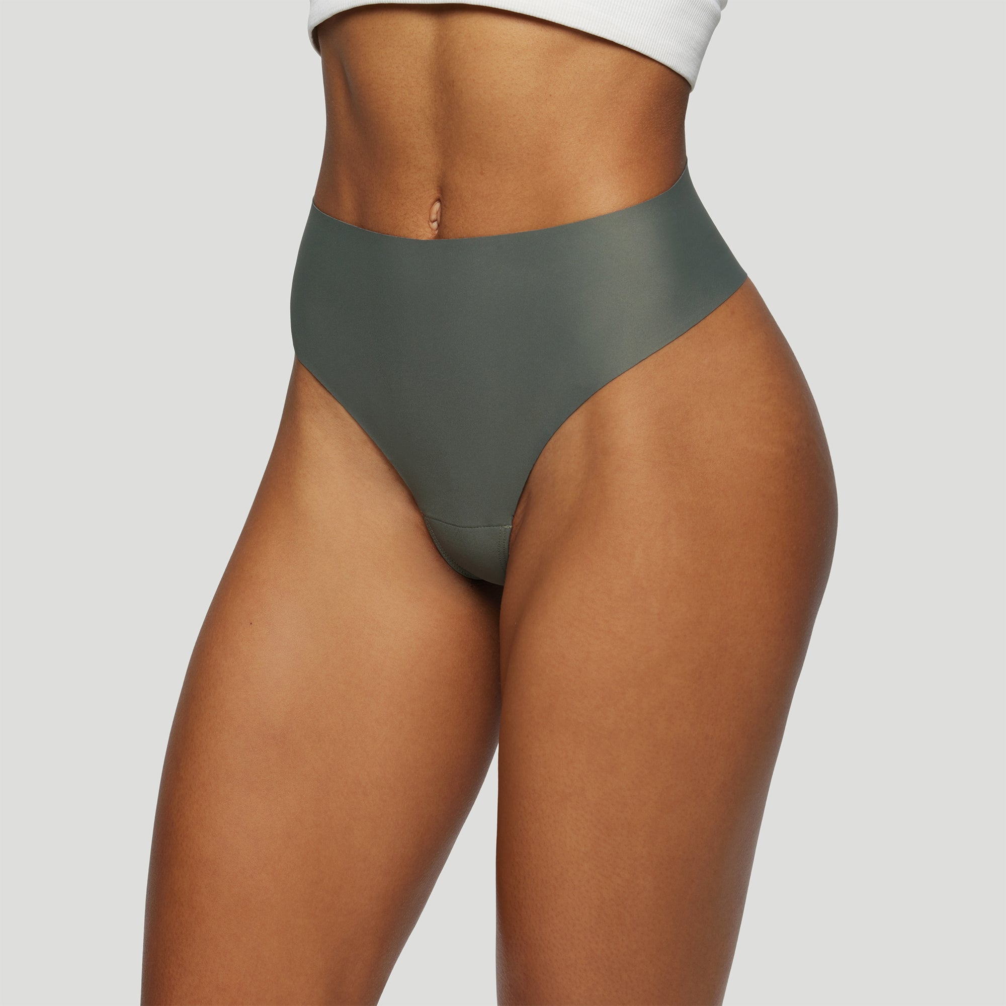 Camel Proof High Rise Thong - Seamless No Show Underwear for Women | Comfortable Everyday Wear, Yoga & Workout