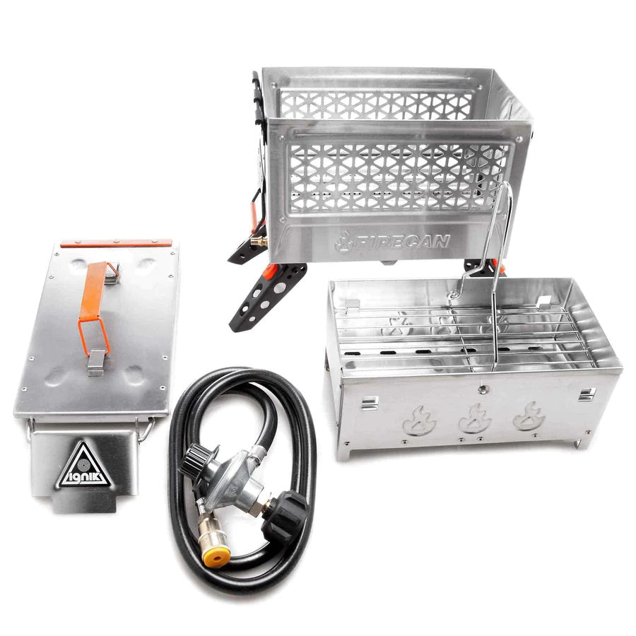 Ignik Outdoors FireCan Deluxe Portable Fire Pit - Stainless Steel Campfire Pit for Backyard, Beach & Camping - Compact & Smokeless Design for Outdoor Gatherings & Adventures