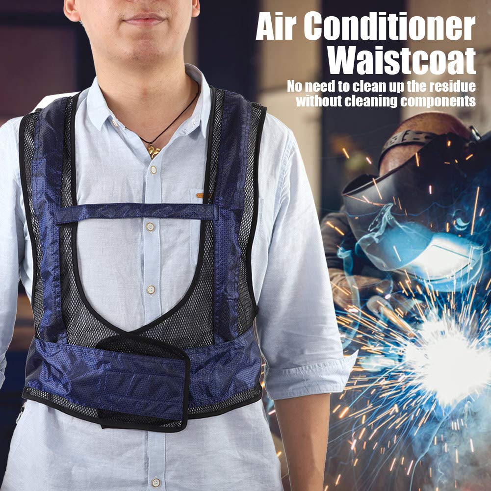 GLOGLOW Cooling Vest for Welding - Steel Air Compressed Cooling Waistcoat with Vortex Tube Technology | Ice Vest for Heat Relief | Perfect for Construction, Outdoor Work & Hot Weather Activities