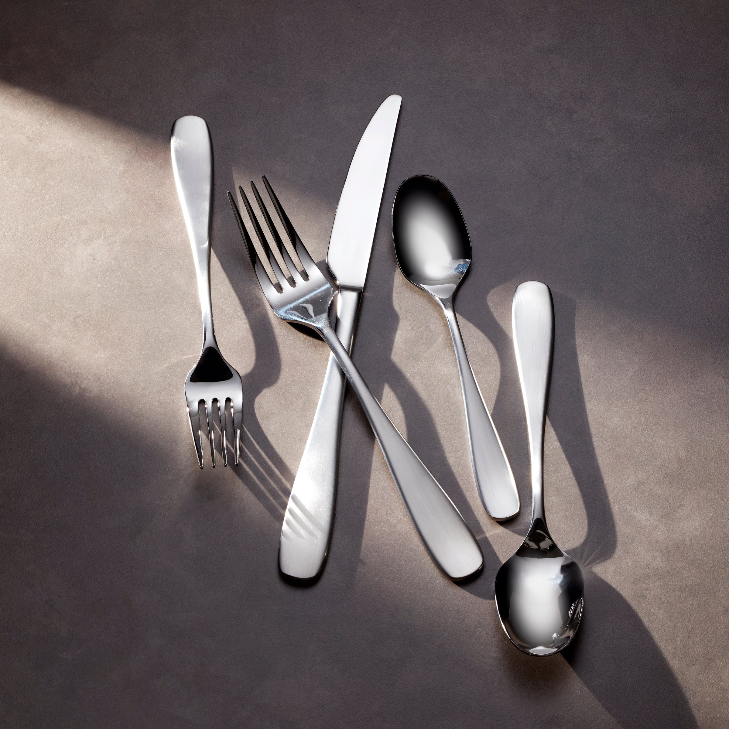Premium Peyton 42-Piece Stainless Steel Flatware Set - Service for 8 - Elegant Dining Utensils for Everyday Use & Special Occasions