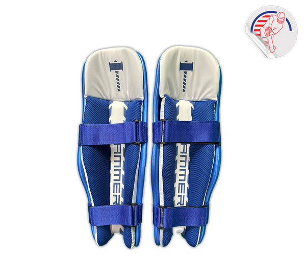 Hammer Junior Moulded Batting Pad 2024 - Royal Blue Cricket Protective Gear for Kids | Perfect for Practice & Matches