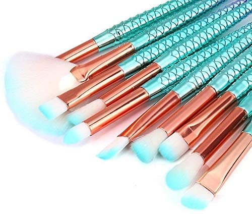 AVTY 10-Piece Professional Makeup Brush Set for Foundation, Blush & Contouring - Perfect for Everyday Makeup & Travel