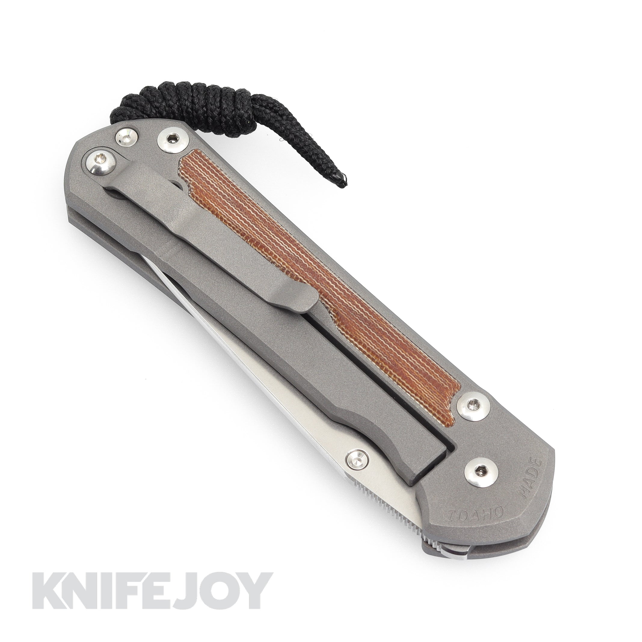 Chris Reeve Knives Large Sebenza 31 Tanto Folding Knife - Magnacut Steel Blade, Natural Canvas Micarta Inlay & Titanium Handles - Premium EDC Pocket Knife for Outdoor, Camping, Survival & Everyday Carry