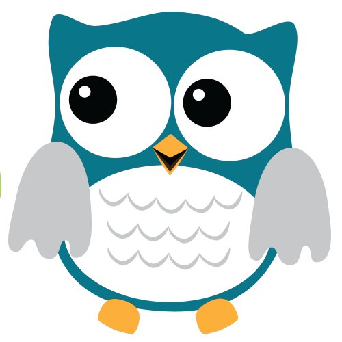 Fat Owl: Blue & Gray