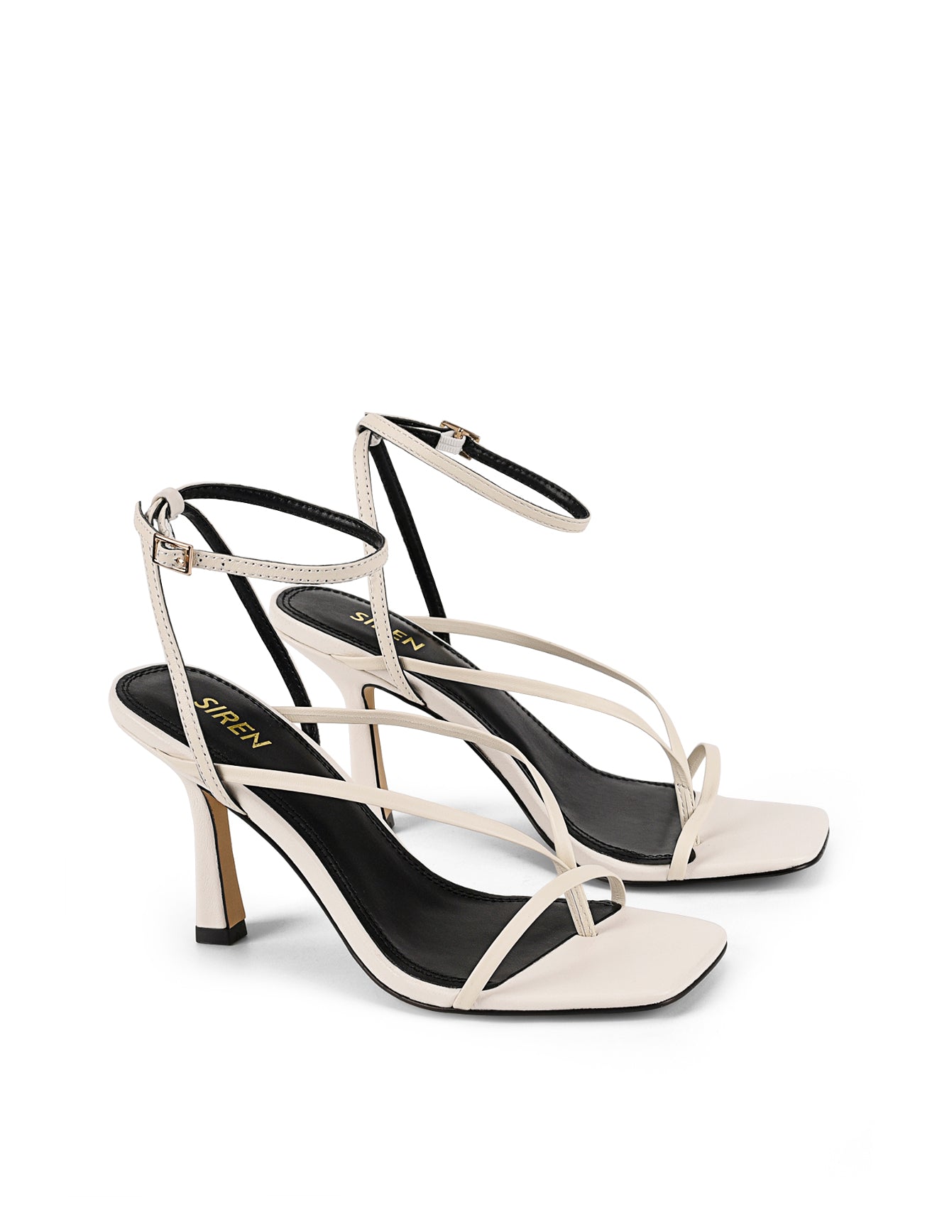Spice Strappy Sandals - Chalk White Leather Women's Summer Sandals | Comfortable & Stylish for Beach, Vacation & Casual Outings