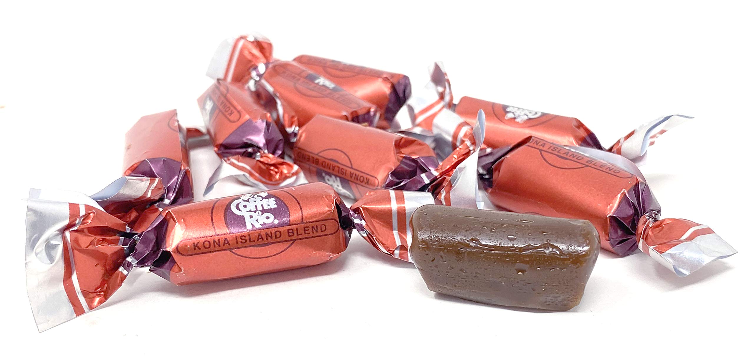 Rio Coffee Candy Pack of 3 - 5.5oz Kona Island Blend Caramels with Real Coffee & Cream | Kosher, Gourmet Coffee Treats for Office Snacks, Gift Baskets & After-Dinner Desserts