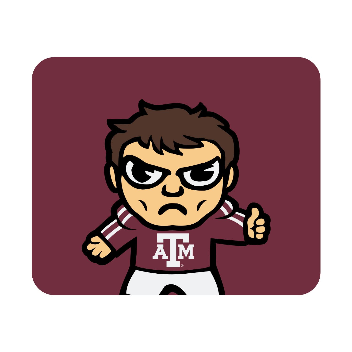 Texas A&M University Logo Mouse Pad - Non-Slip Gaming Mouse Mat with Stitched Edges for Office, Home & School Desk Accessories - Perfect for Computers, Laptops & Workstations