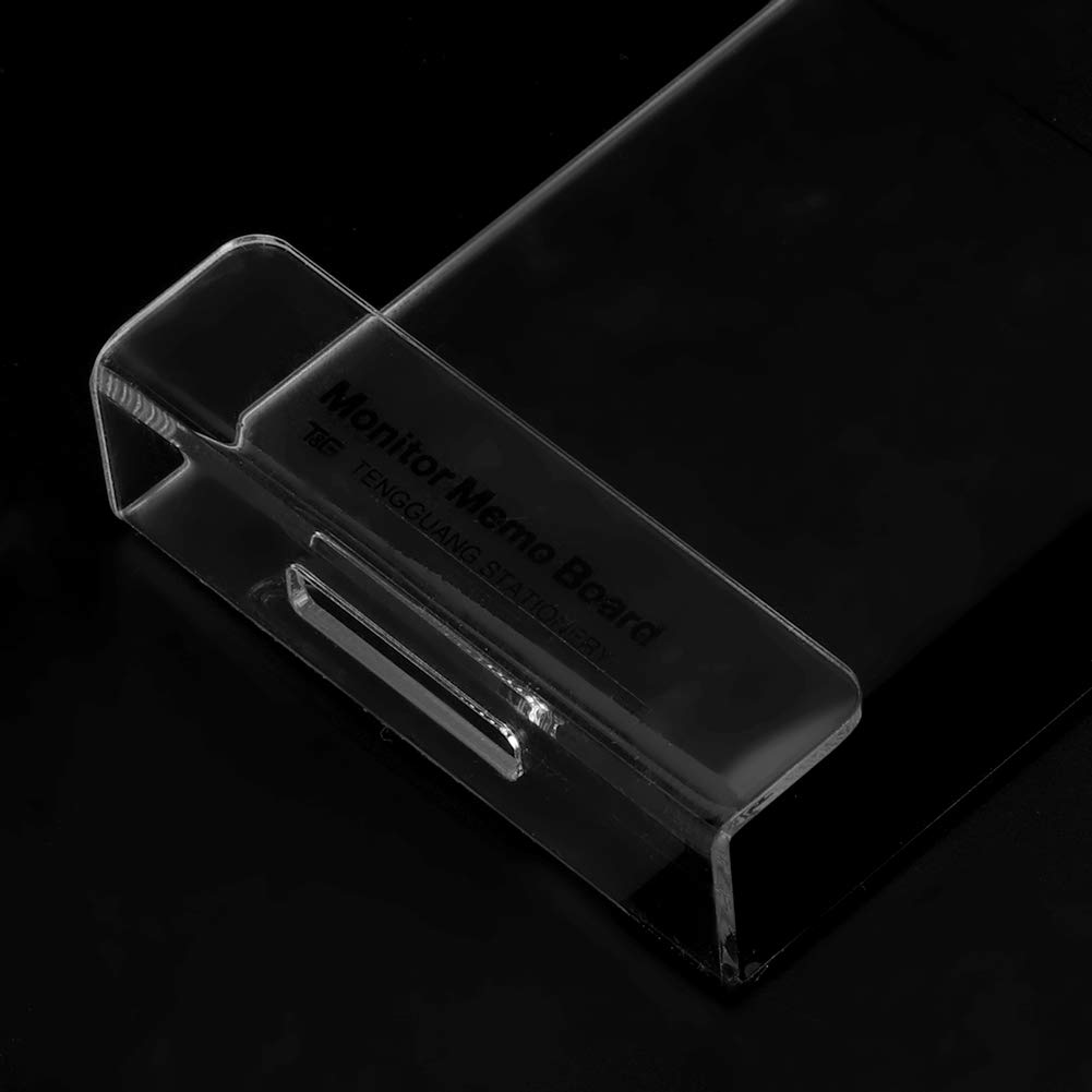 Duokon Acrylic Computer Screen Memo Board - Sticky Note Holder for PC, Laptop & TV Monitors (Right Side) - Perfect for Office, Home & School Reminders