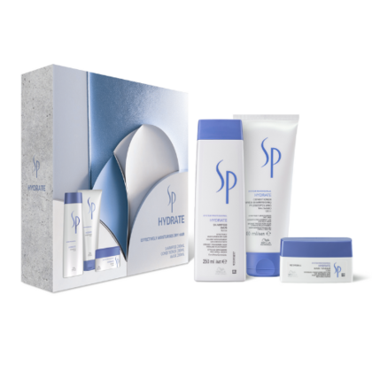 Wella SP Hydrate Trio Mask MD24 - Professional Hair Treatment for Dry & Damaged Hair | Deep Conditioning Mask Set for Salon-Quality Results at Home | Perfect for Hydration & Repair After Coloring or Heat Styling