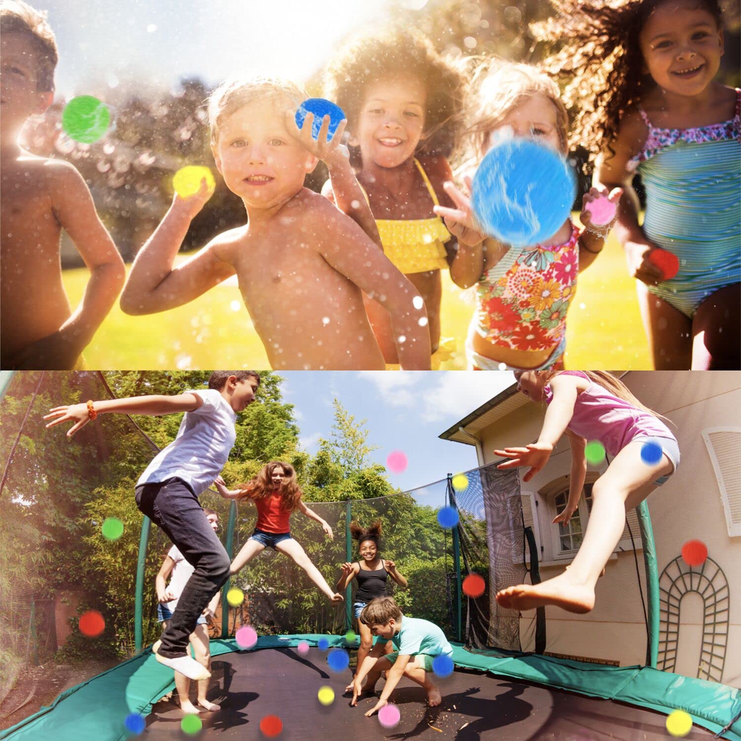 12 Pack Reusable Water Balloons for Kids & Adults - Easter Basket Stuffers, Outdoor Yard Games, Summer Pool & Beach Toys - Fun Water Balloon Fights for Ages 3-12, Teens & Family Parties