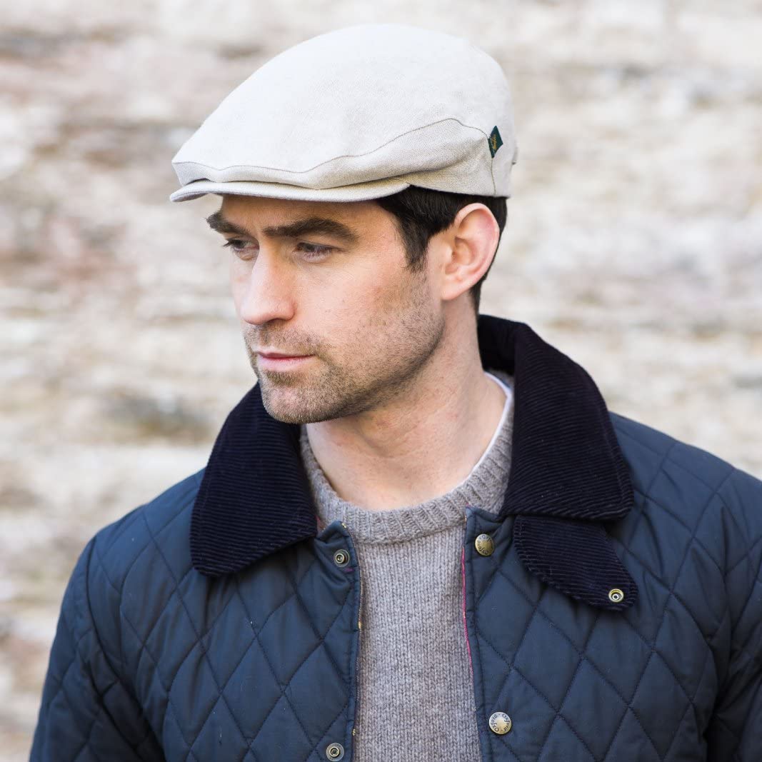 Micros Summer Light Linen Cap for Men & Women - Breathable Natural Sun Hat for Outdoor, Beach, Travel & Casual Wear