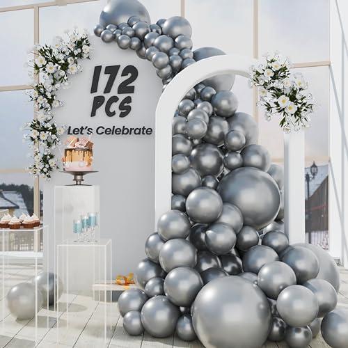 Matelic Silver Balloons
