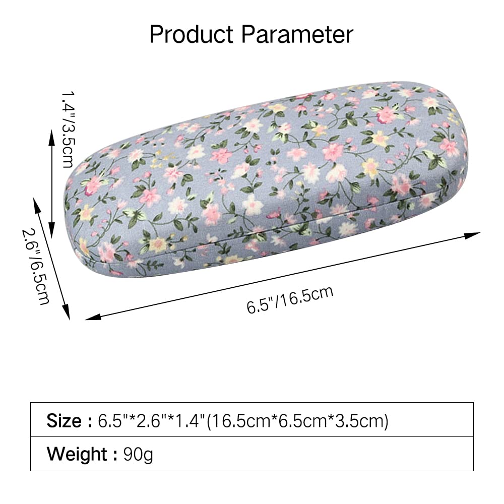 PERFECTSIGHT Hard Shell Eyeglasses Case - Durable Protective Glasses Storage for Kids, Women & Men - Cute Kawaii Design Eyewear Holder - Perfect for School, Travel & Everyday Use