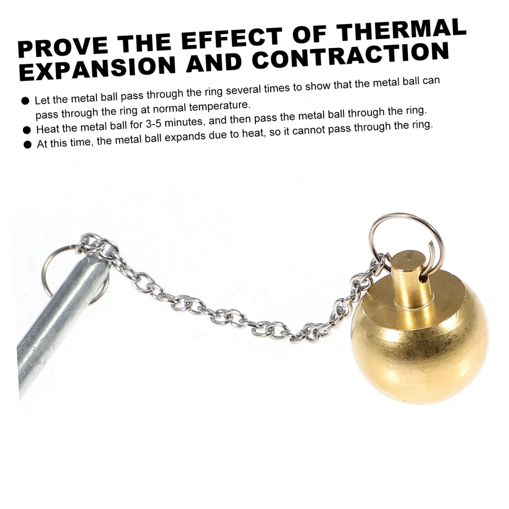 Thermal Expansion and Contraction Experiment Kit - Physics Lab Equipment Set for Teaching Thermal Properties of Materials | Perfect for Classroom Demonstrations & STEM Education Activities