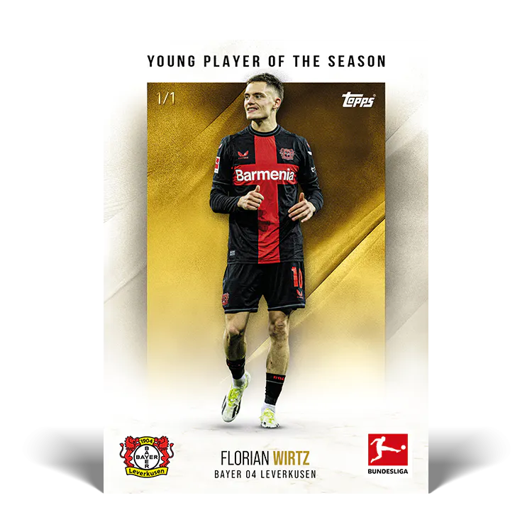 Topps Bundesliga Stars of the Season 23/24 - Official Collectible Soccer Trading Cards - Perfect for Sports Fans and Card Collectors - Great for Gifts, Display, and Game Nights