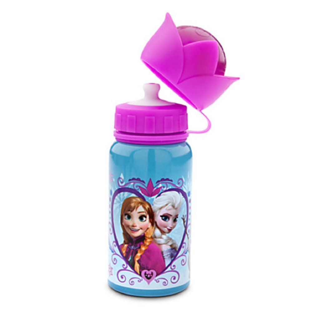 Disney Frozen Exclusive Aluminum Water Bottle - Insulated Stainless Steel Kids Water Bottle with Straw & Leakproof Lid - Perfect for School, Travel & Outdoor Activities