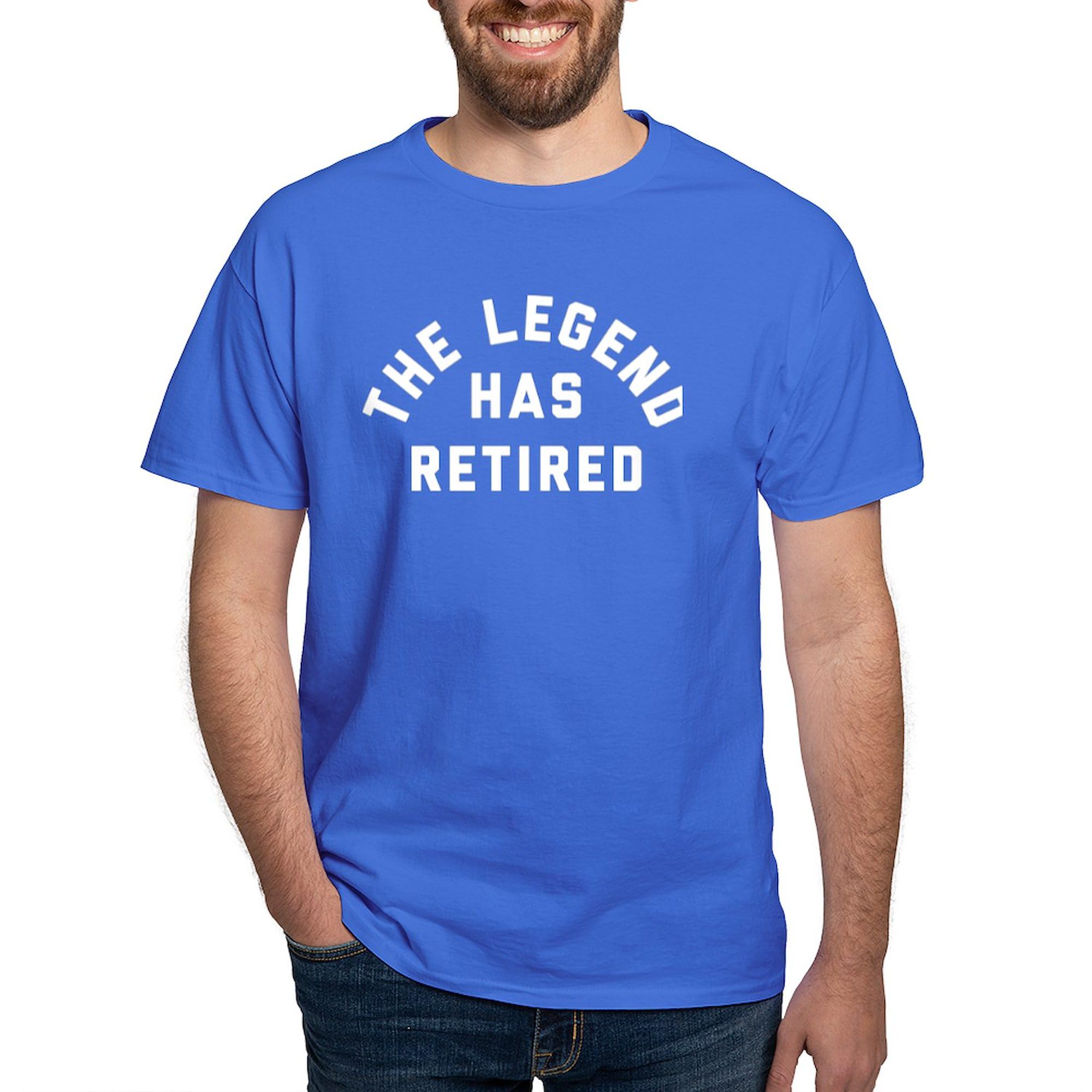 The Legend Has Retired Men's Dark T-Shirt - 100% Cotton Classic Graphic Tee for Casual Wear, Gifts & Retirement Parties
