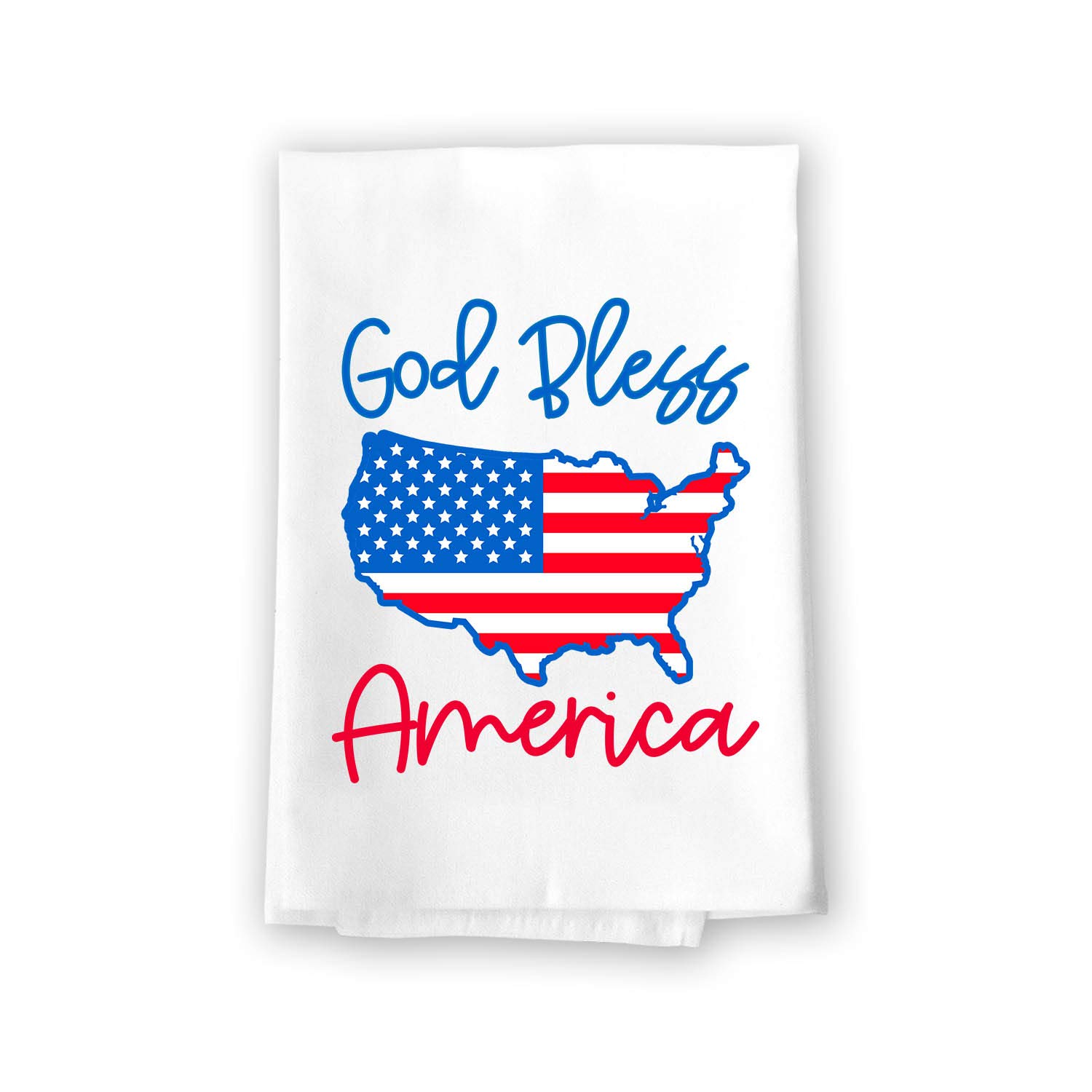 God Bless America Kitchen Towels - 27x27 Inch 4th of July Decor for Home & Gifting