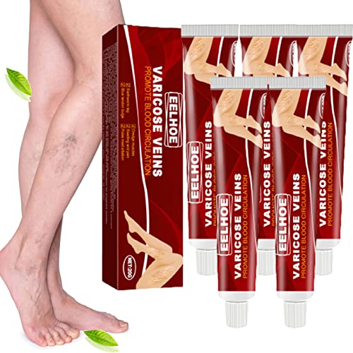 DIZHIGE Spider Vein & Varicose Veins Treatment Cream - 20g Vein Repair & Soothing Leg Cream for Visible Results (5-Pack) | Relieves Aching, Swelling & Improves Circulation for Active Lifestyles