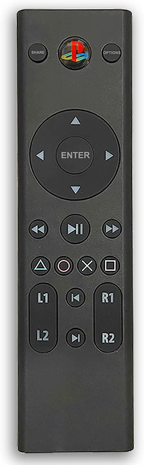 Bluetooth PS5 Remote Control for PlayStation 5 & PlayStation 4 Console - Multimedia Remote with Backlit Buttons for Gaming & Streaming Movies at Home