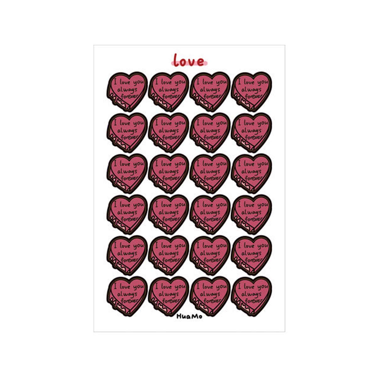 Fesjoy Cute Cartoon Pattern Stickers - Color Gradient Round Sealing Labels for DIY Journals, Scrapbooks & Planner Decorations | Perfect for Bullet Journaling, Gift Wrapping & Craft Projects