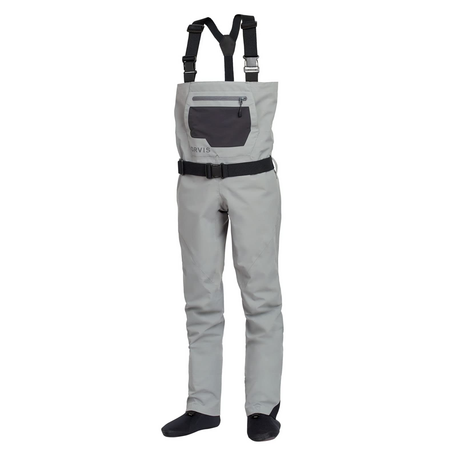 Orvis Clearwater Kids Chest Waders - Waterproof Fly Fishing Gear with Neoprene Booties & Storage Pocket - Perfect for Stream Fishing and Outdoor Adventures