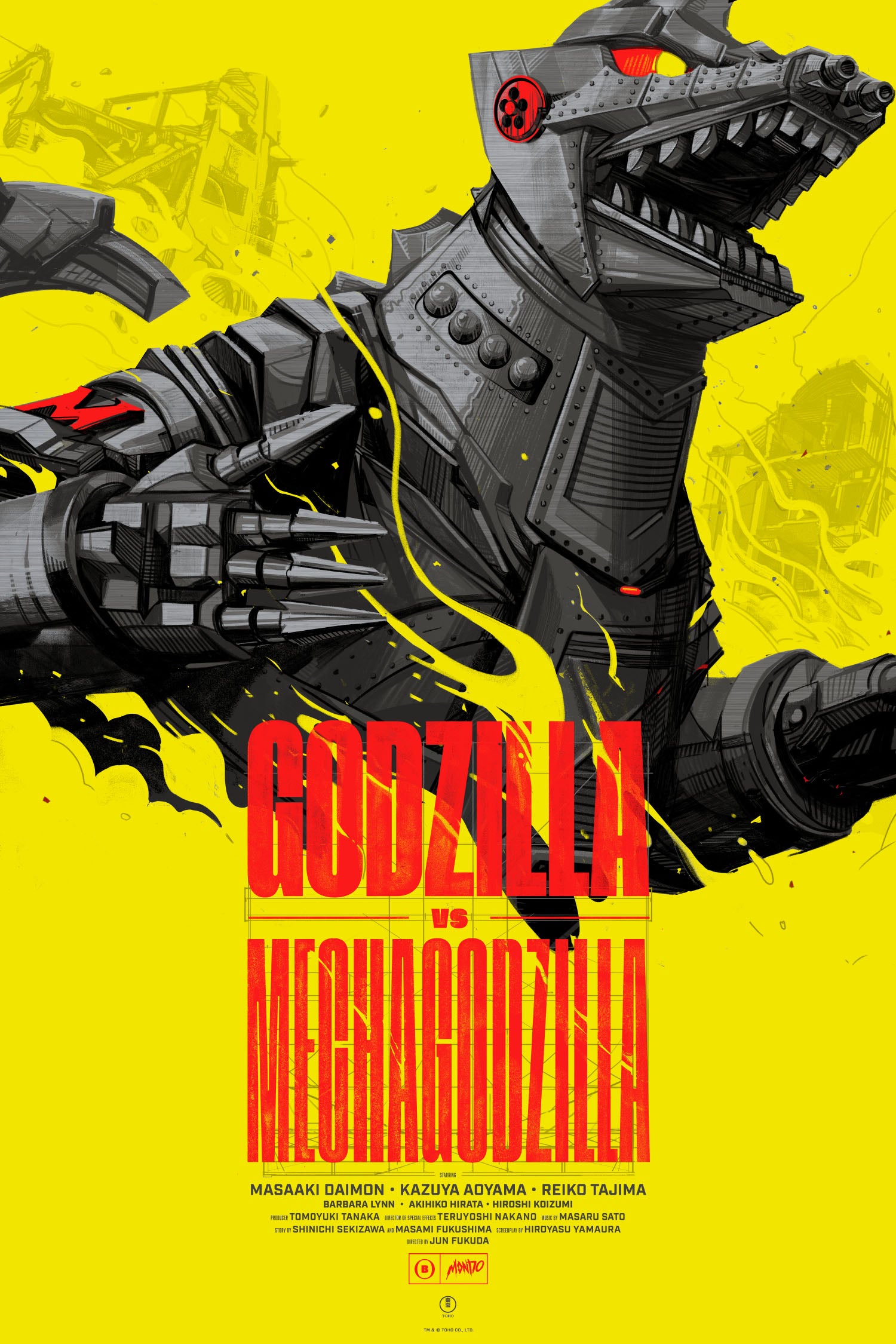Godzilla vs. Mechagodzilla Limited Edition Movie Poster - Premium Wall Art for Home Theater, Game Room & Anime Collection