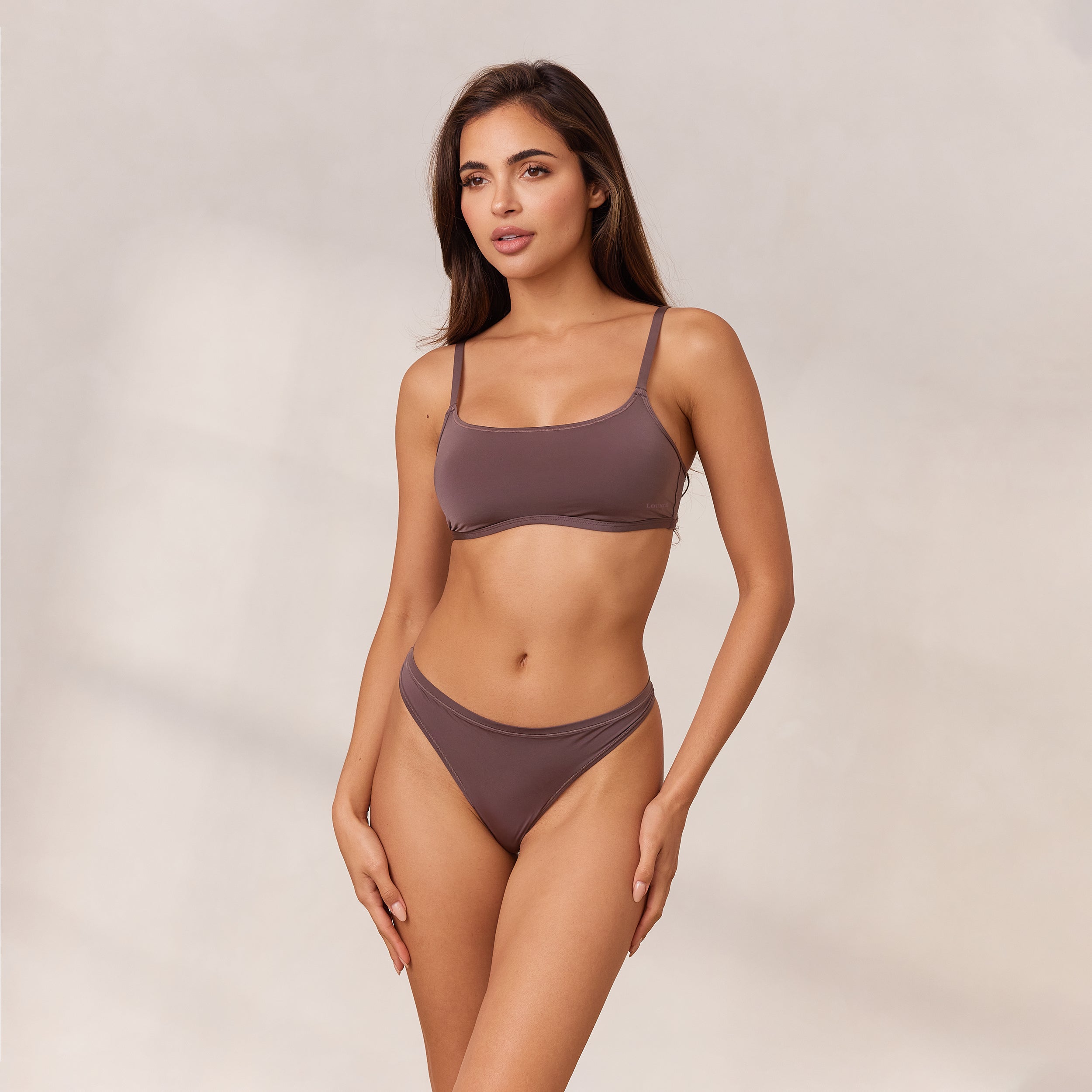 Barely There Bralette - Ultra Soft Wireless Comfort Bra in Damson Color | Perfect for Yoga, Lounge & Everyday Wear