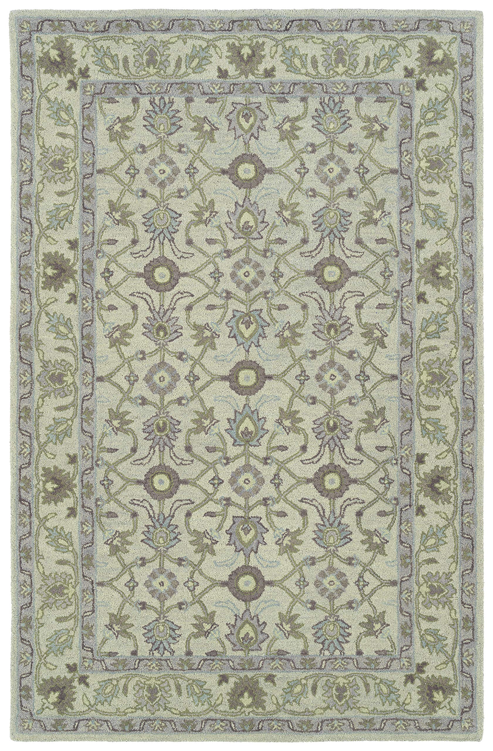 Kaleen Rugs Solomon Collection Silver 10' x 14' Rectangle Area Rug – Premium Handmade Moroccan Style Carpet for Living Room, Bedroom & Dining Room Decor