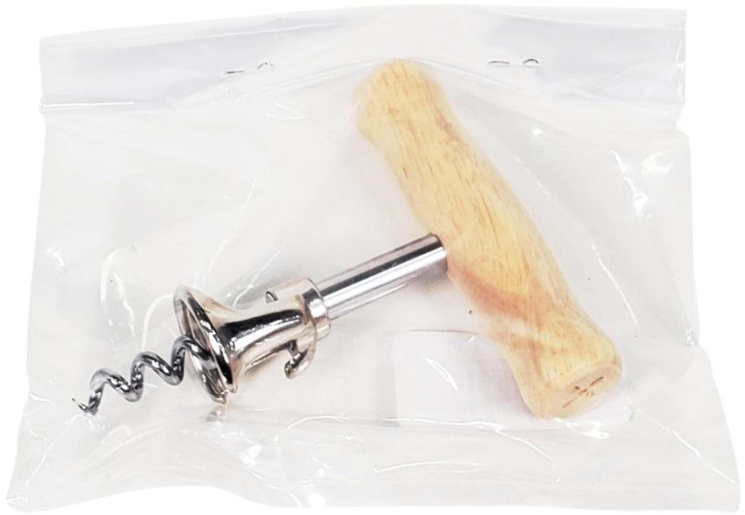 Premium CLR Cork Screw with Ergonomic Wooden Handle - Wine Bottle Opener for Home, Bar & Restaurant Use