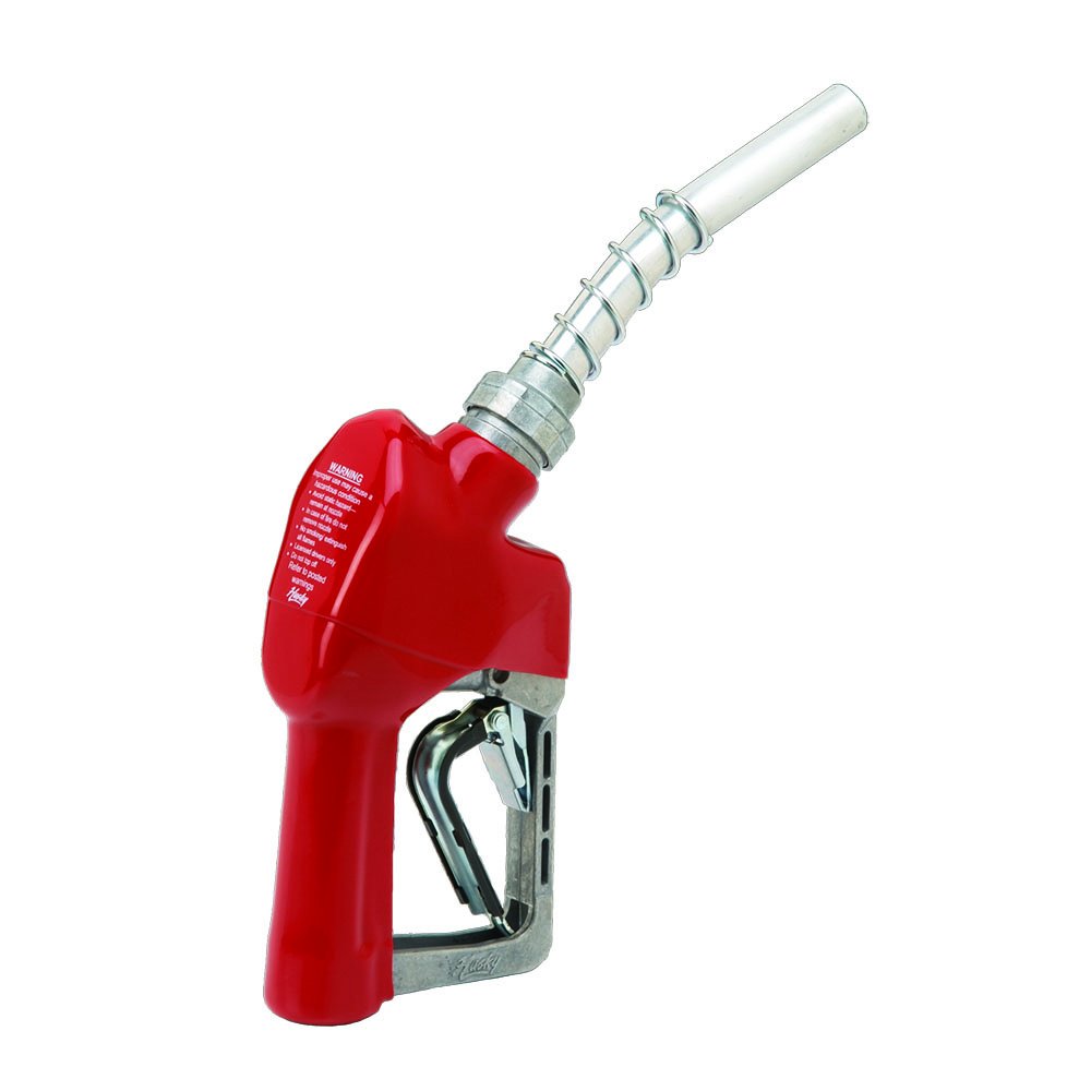 Husky 159503-02 XS Pressure Activated Light Duty Diesel Nozzle with 3-Notch Hold Open Clip & Full Grip Guard - USA Made - Perfect for Gas Stations, Truck Stops & Fleet Fueling