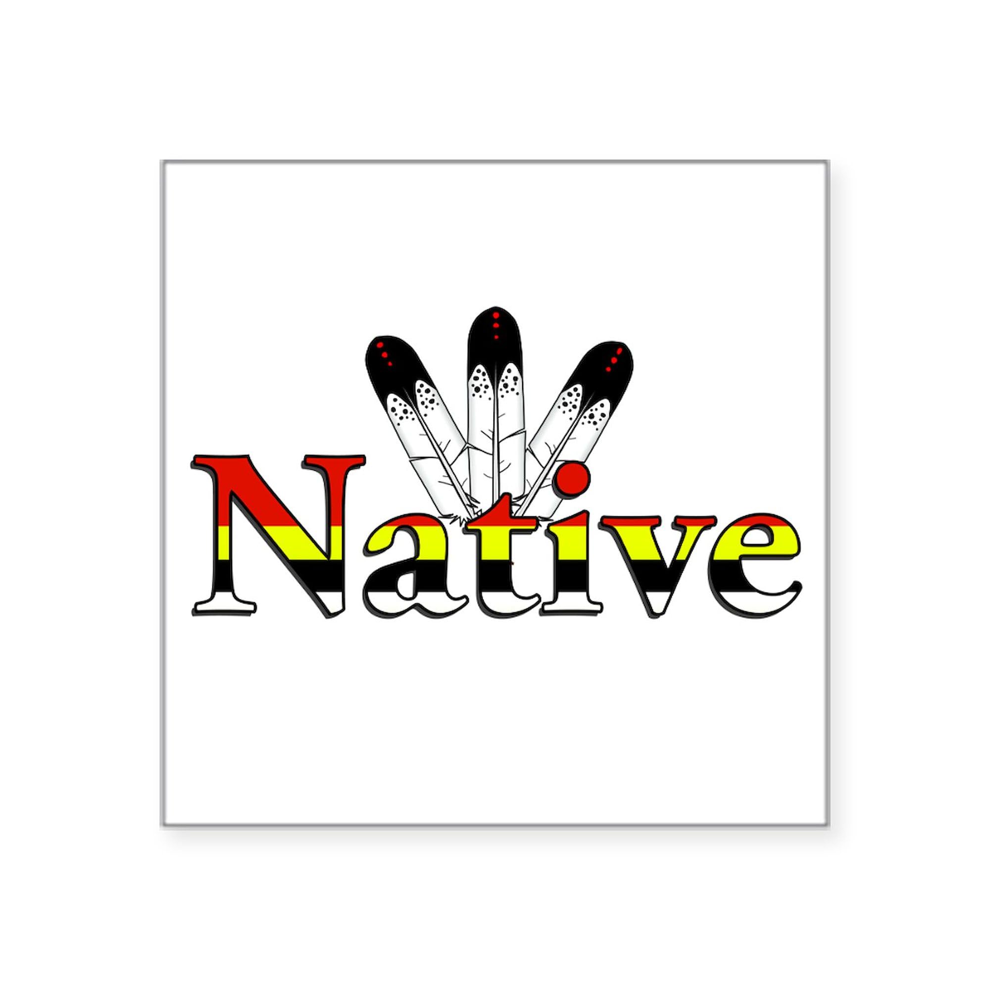 Native American Eagle Feathers Sticker - Waterproof Car Decal & Bumper Sticker for Cars, Laptops, Windows | Patriotic Tribal Design for Outdoor Use