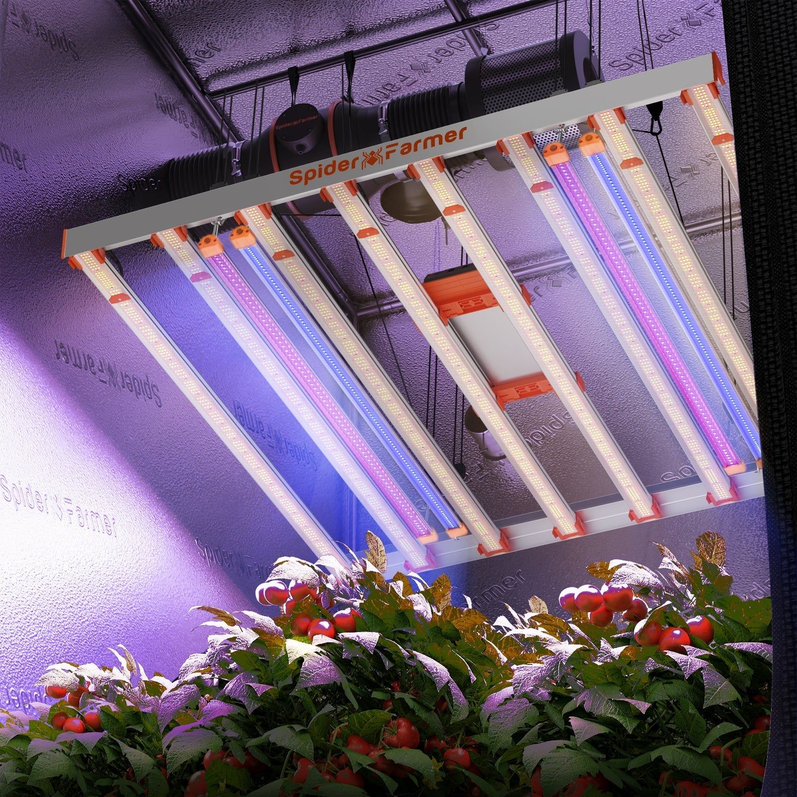 Spider Farmer UV60 and IR30 Supplemental LED Grow Light Bar Set (35.4