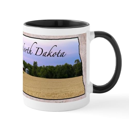 White/Black Inside - North Dakota Mugs