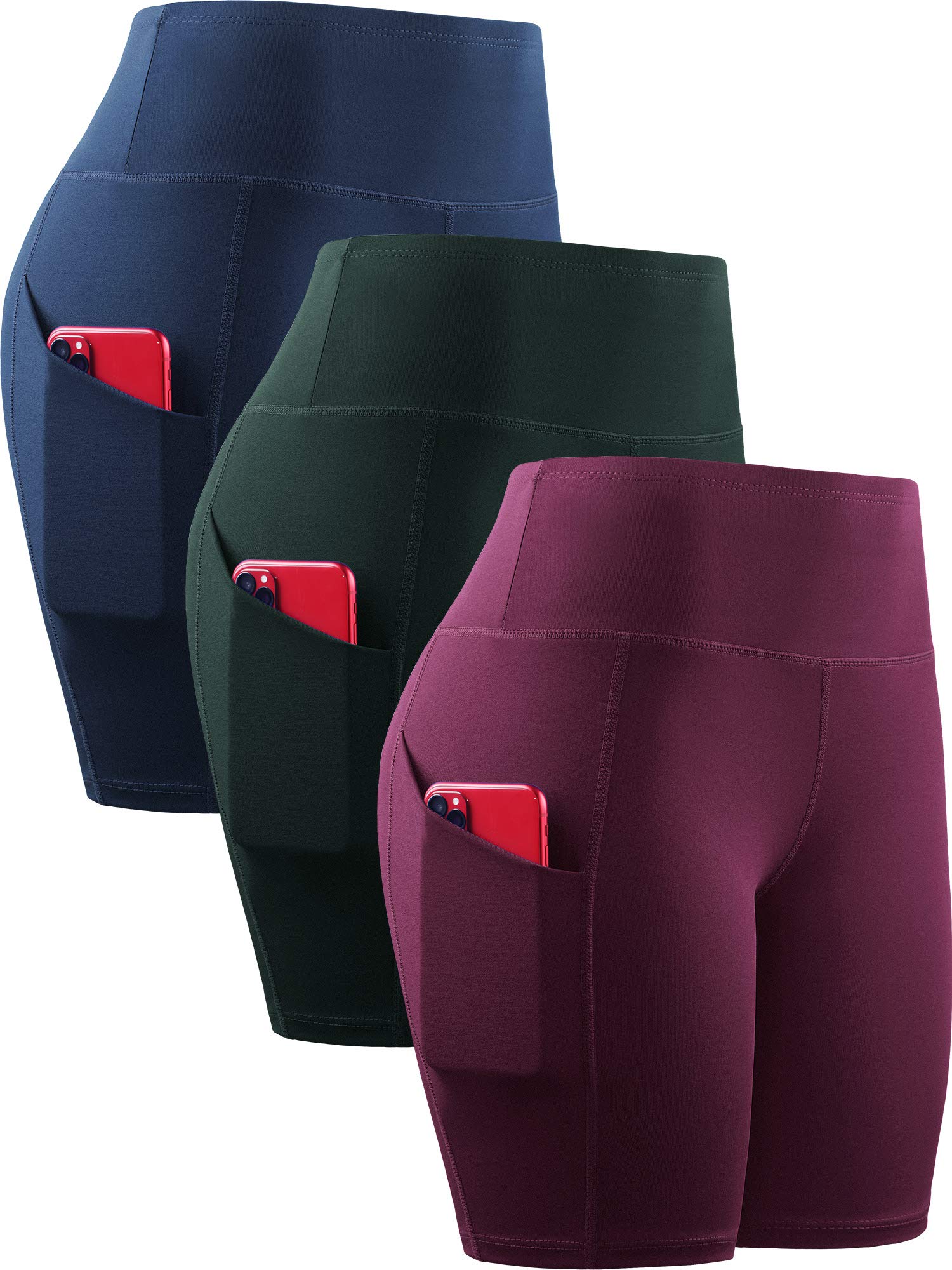 NELEUS Women's High Waist Tummy Control Workout Shorts - Athletic Biker Shorts for Running, Gym & Yoga | Perfect for Fitness, Lounge & Everyday Wear