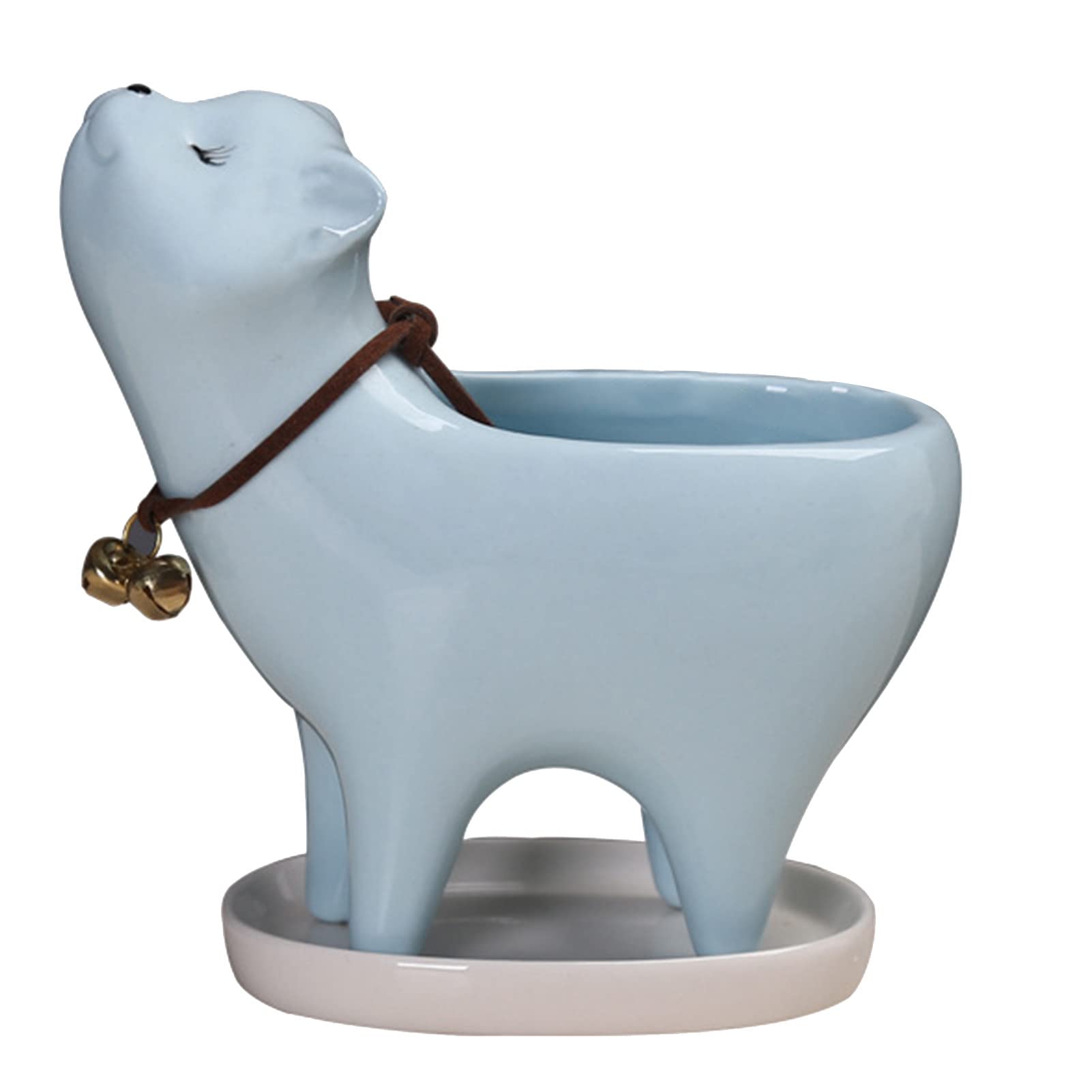 Animated Ceramic Flower Pot - Polished Decorative Planter for Indoor/Outdoor Gardening | Lovely Home & Garden Decor | Perfect for Windowsills, Patios & Gift Giving
