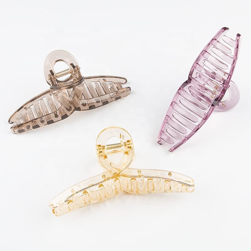 PARTYCART 6 Pcs Large Hair Claw Clips - Strong Hold Jaw Clips for Thick Hair | Barrettes & Hair Accessories for Women & Girls | Perfect for Updos, Ponytails & Everyday Styling