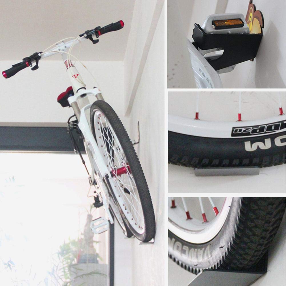 Heavy Duty Bike Wall Mount Rack Holder Set with Screws & Expansion Bolts - Secure Bicycle Storage Solution for Garage, Apartment, or Outdoor Use