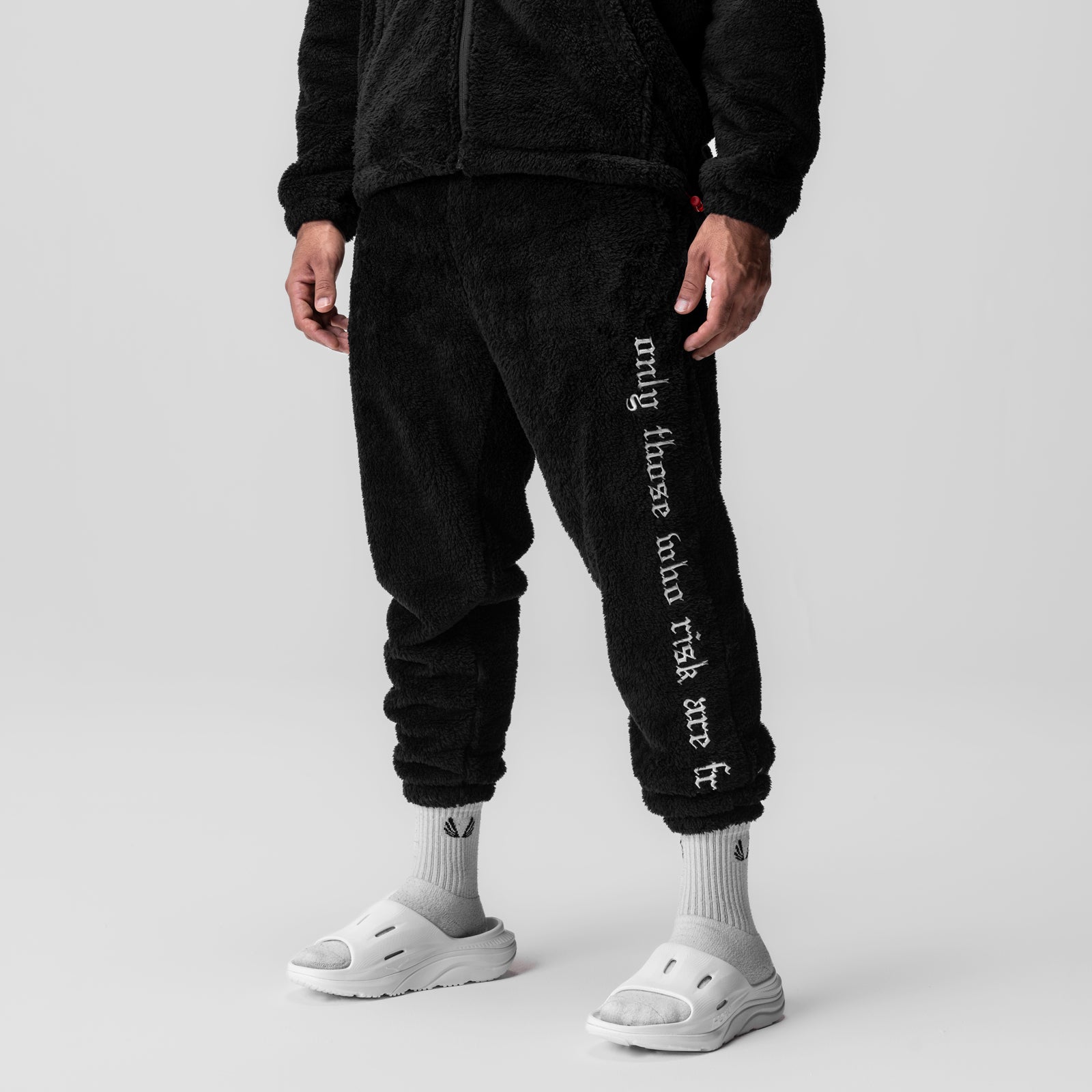 ASRV Sherpa Fleece Recovery Sweatshirt for Men - Cozy Post-Workout Loungewear for Gym, Yoga & Relaxation at Home