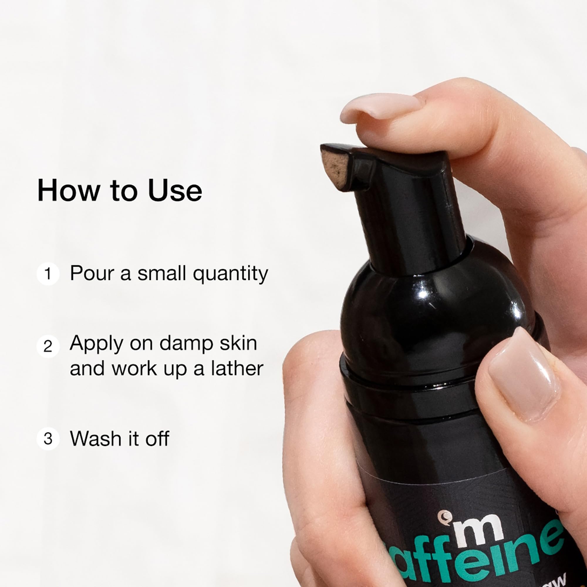 mCaffeine Coffee Foaming Face Wash for Oily & Acne-Prone Skin | Oil Control & Anti-Acne Daily Cleanser for Men & Women | 75ml | Perfect for Hot & Humid Weather, Gym, Travel & Morning Skincare Routine