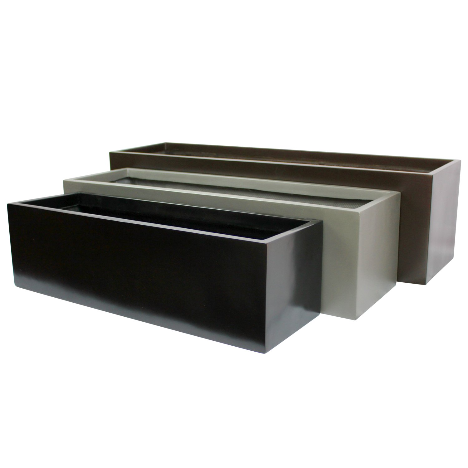 Premium Rectangle Fiberglass Planter Box - 36