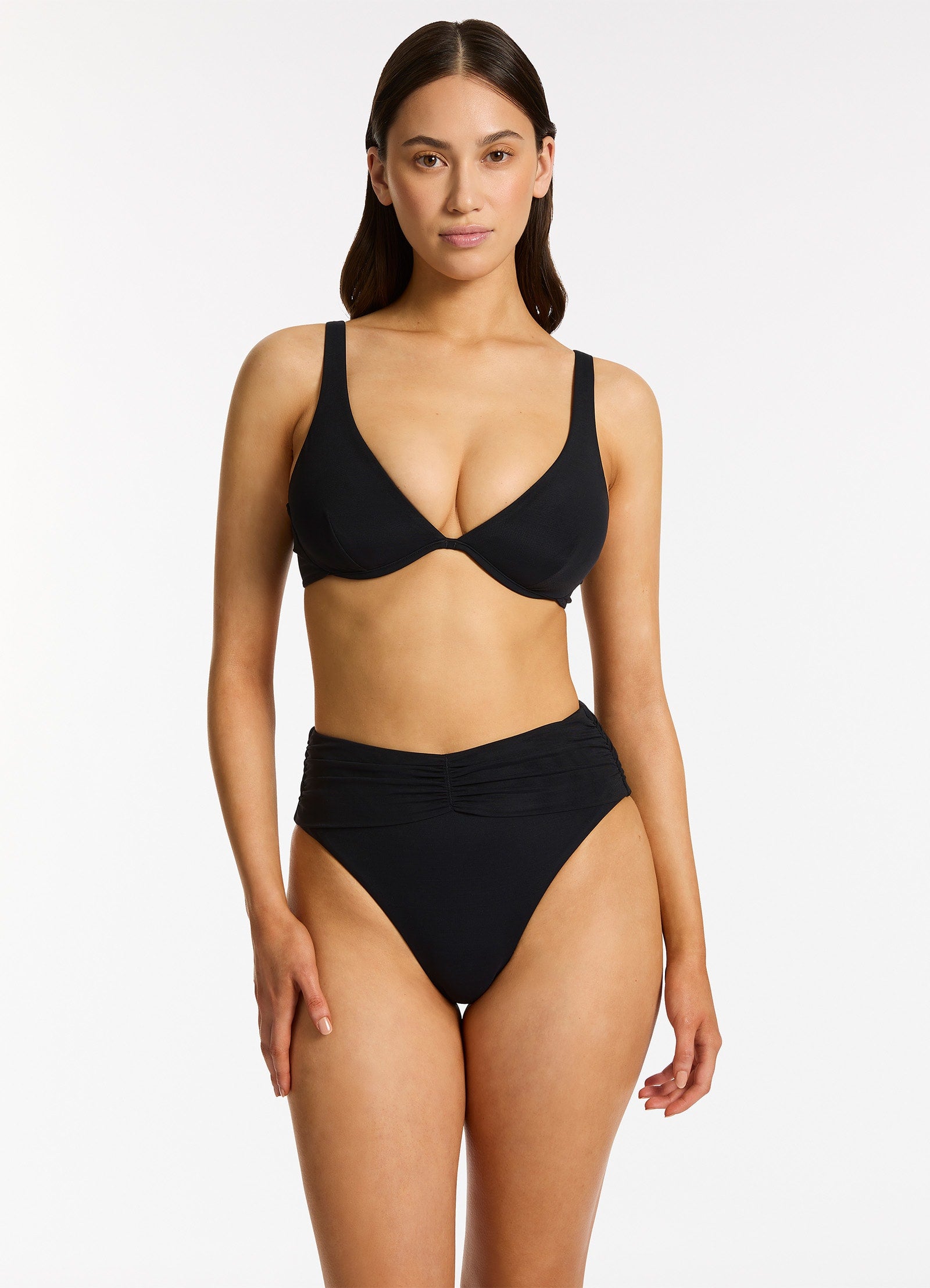 Jetset Lure Underwire Triangle Bikini Top - Black | Sexy Swimwear for Women | Perfect for Beach Vacation & Pool Party