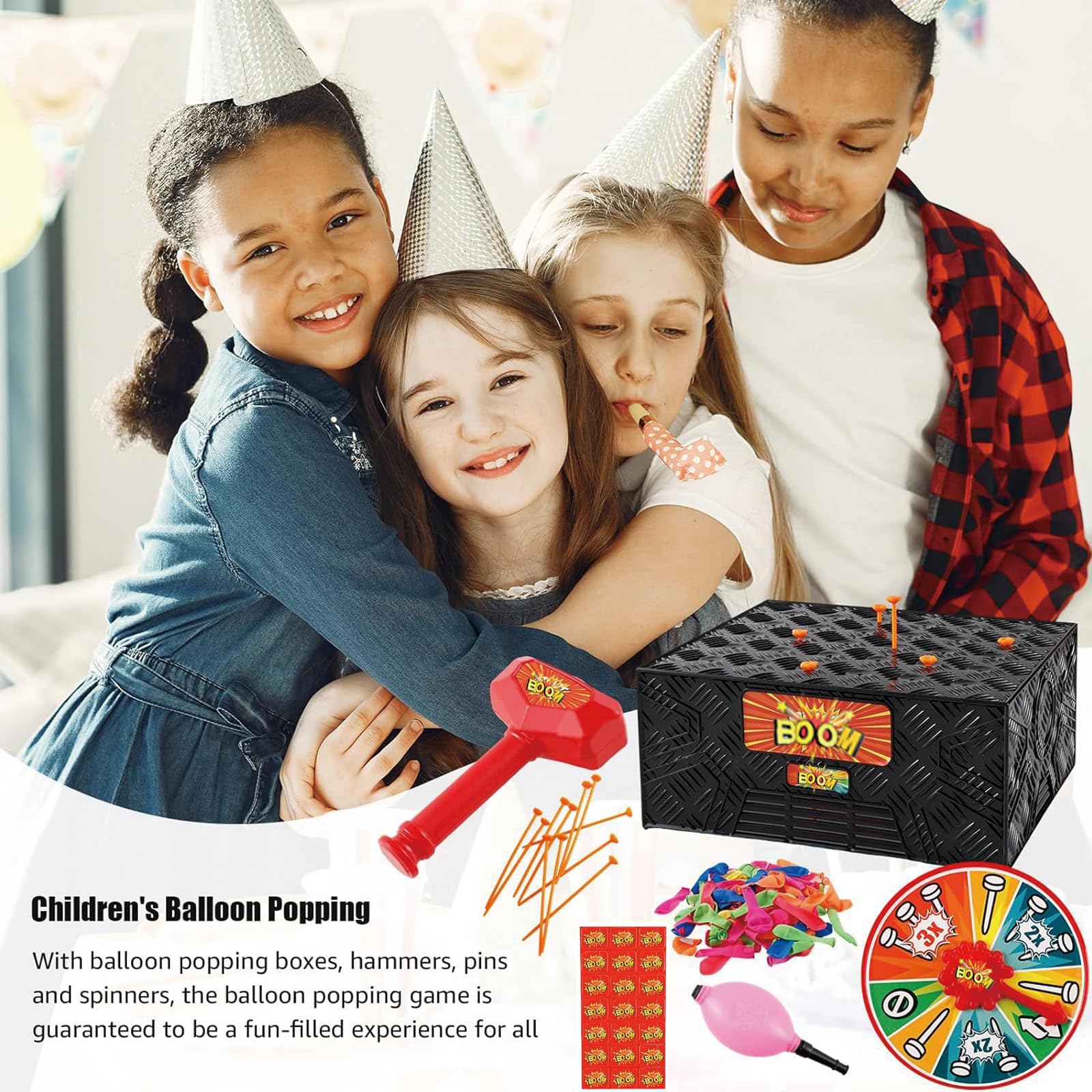 Whack a Balloon Game 2025 - Explosive Balloon Popping Fun for Adults & Kids | Interactive Parent-Child Activity | Perfect for Family Gatherings, Birthday Parties & Stress Relief