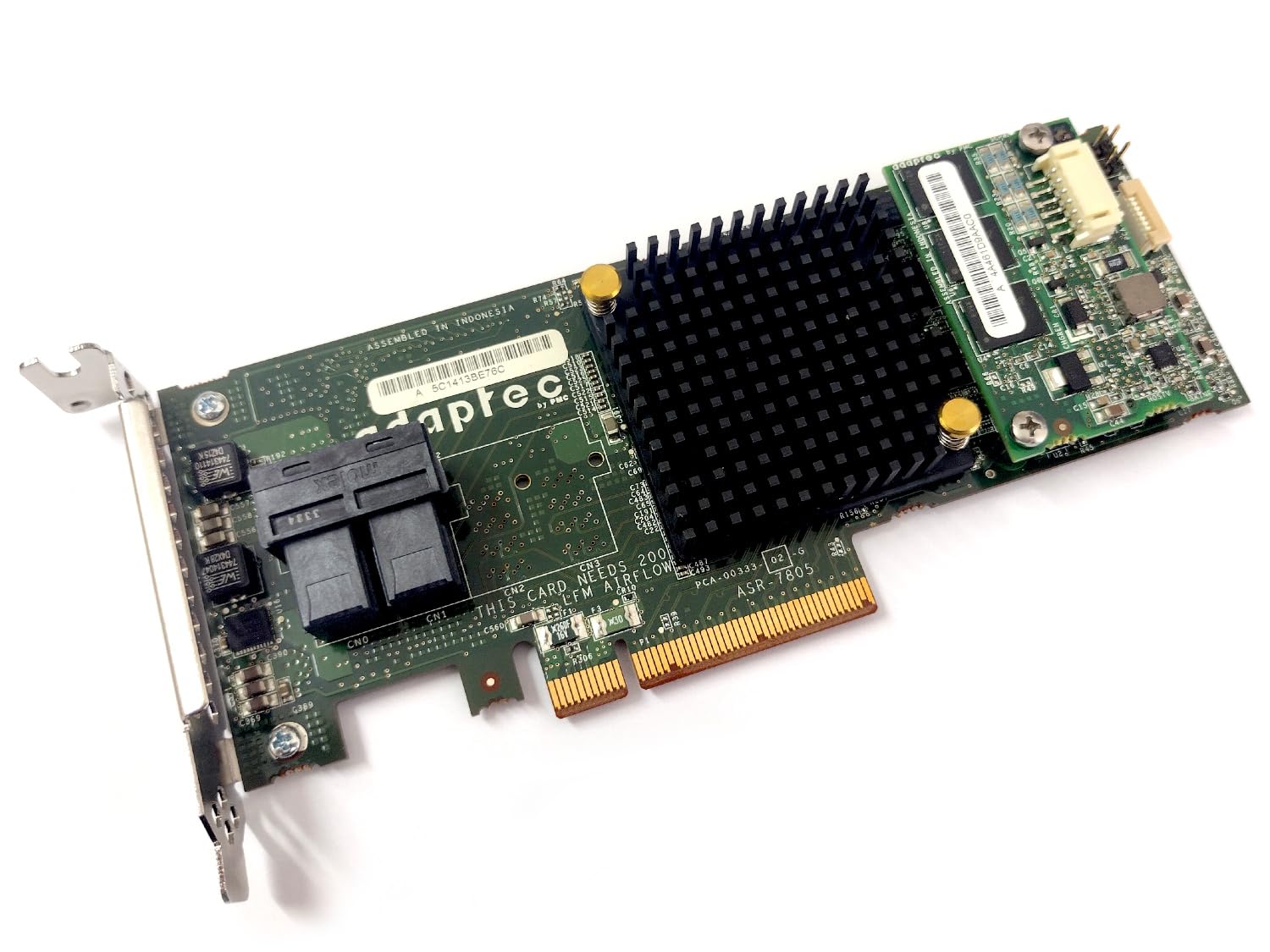 Adaptec RAID 7805 8-Port PCIe 3.0 Storage Controller Card 2274100-R - High Performance SAS/SATA HBA for Server Data Storage & Backup Solutions