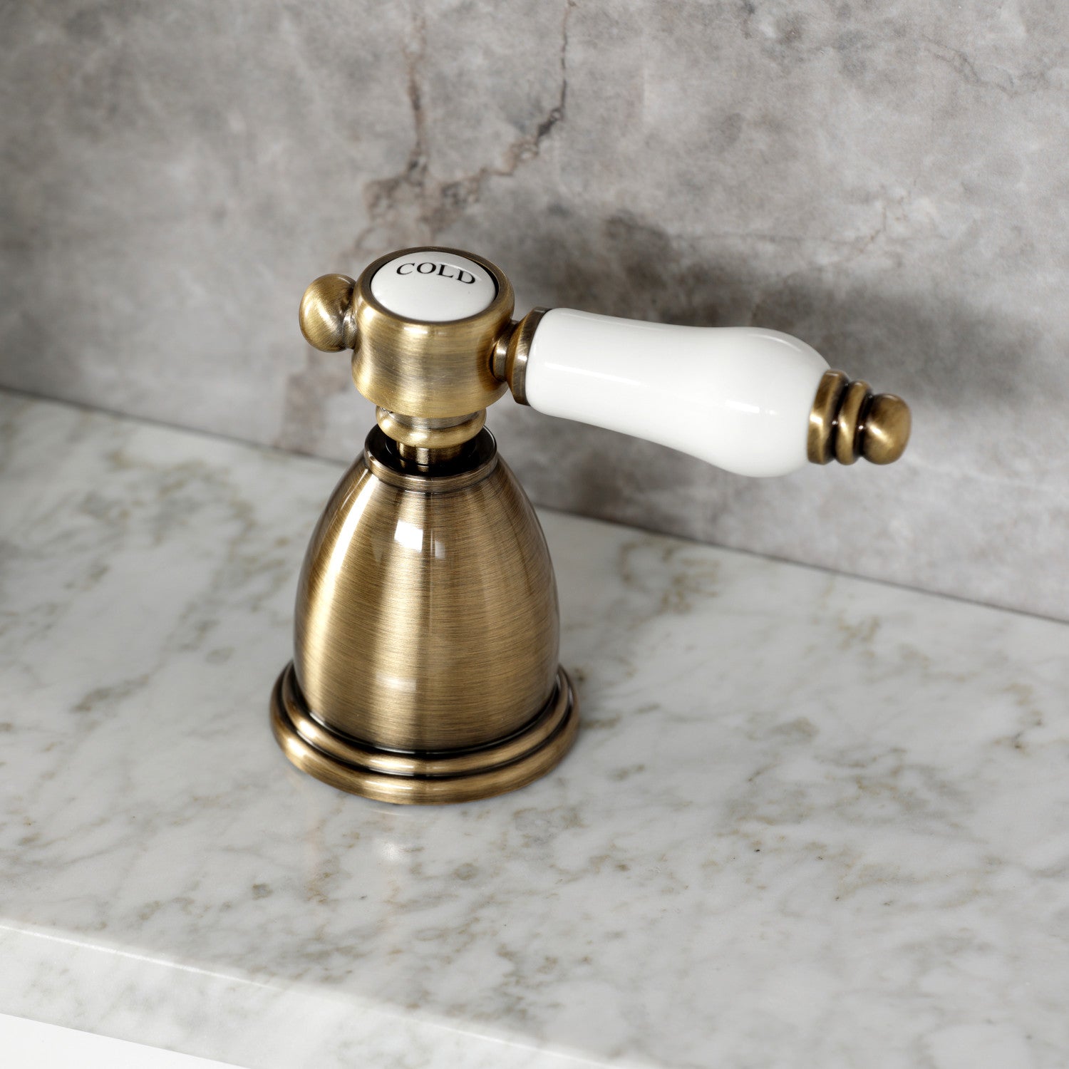 Bel Air KB1973BPL Widespread Bathroom Faucet with Brass Pop Up Drain in Antique Brass Finish - Perfect for Vintage Style Bathroom Renovations and Luxury Home Upgrades