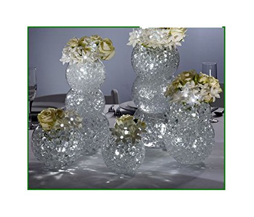 Clear Water Beads for Vase Filler - Non-Toxic Gel Beads for LED Submersible Lights, Tea Lights & Floating Candles | Hydrating Decorative Beads for Plants, Flowers & Bamboo | Perfect for Weddings, Centerpieces & Home Decor