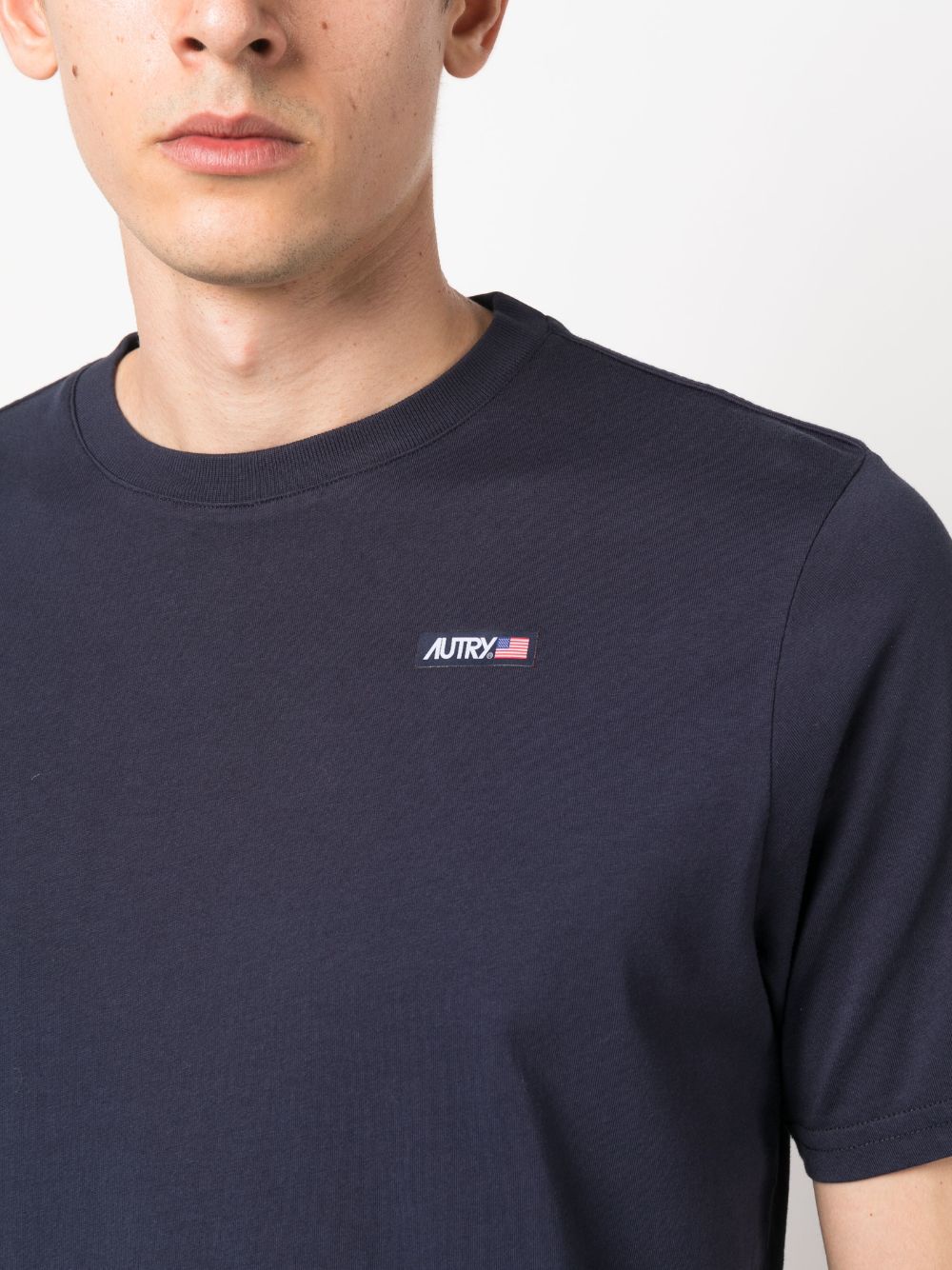 Autry Men's Blue T-Shirts & Polo Shirts - Comfortable Casual Wear for Everyday Outfits and Work