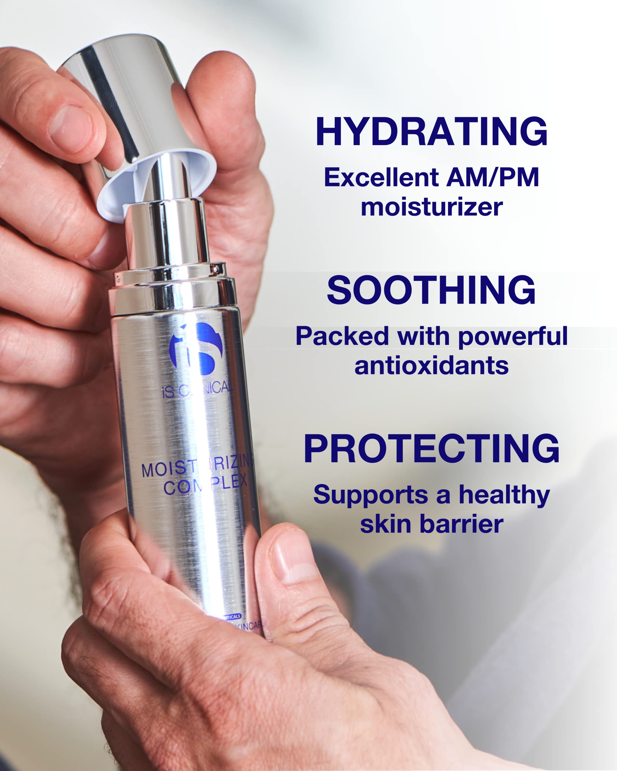 iS CLINICAL Moisturizing Complex - Hydrating Face Moisturizer for Anti-Blemish & Anti-Aging | Vitamin A Enriched Formula | Perfect for Daily Skincare Routine & Sensitive Skin Care